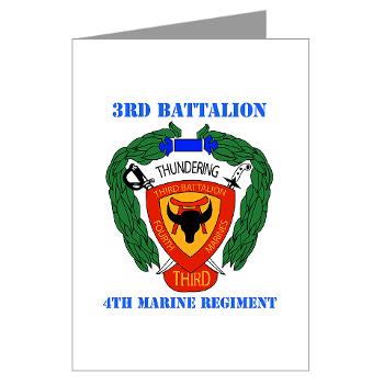 3B4M - M01 - 02 - 3rd Battalion 4th Marines with Text - Large Framed Print - Click Image to Close